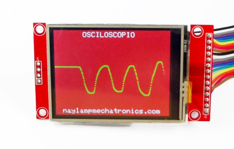 TFT y arduino osciloscopio